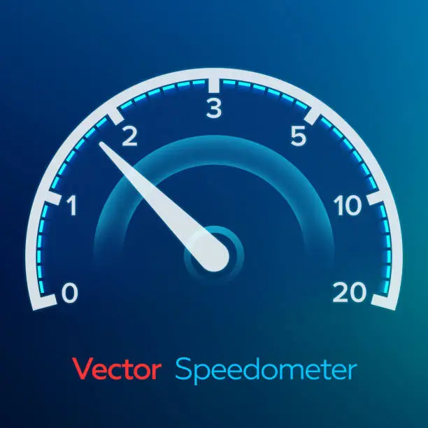 Vector illustration of Vector Speedometer