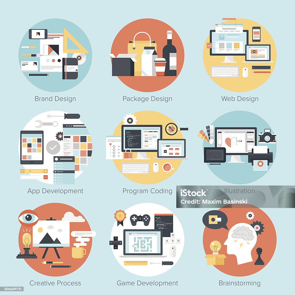 Design And Development Stock Illustration - Download Image Now ...