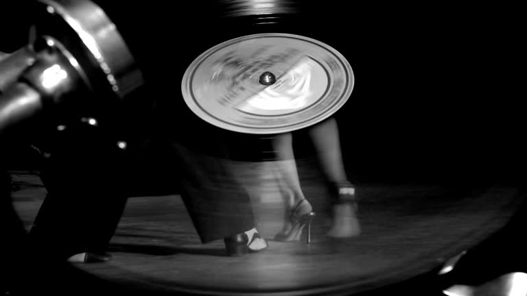 beautiful tango on a gramophone record