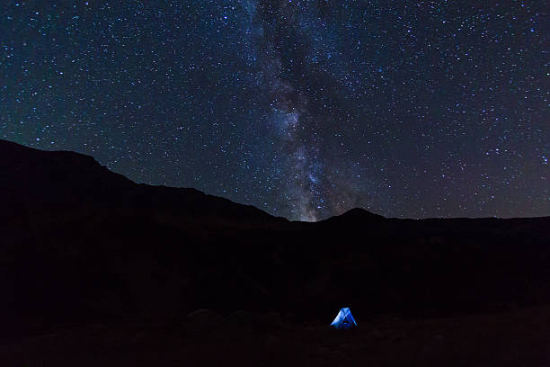 istock Lonely tent and a Milky Way. 506670571