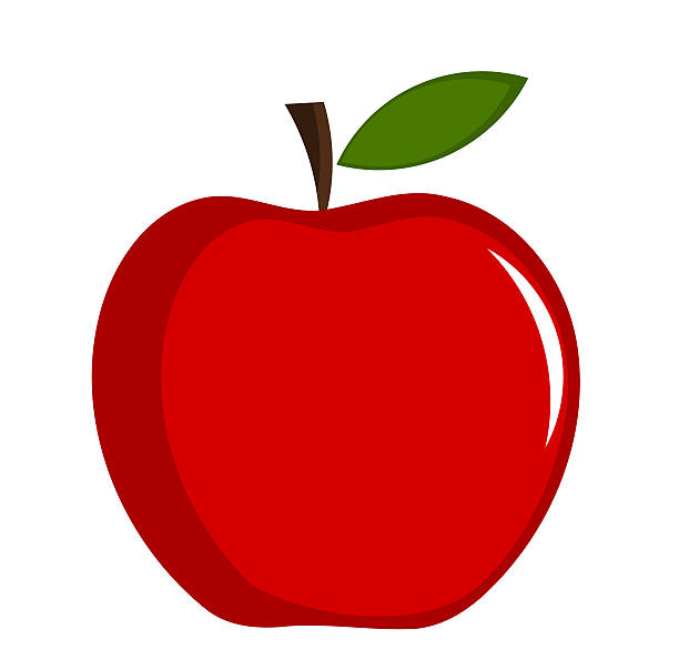 illustrations, cliparts, dessins animés et icônes de pomme rouge - apple red fruit autumn