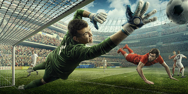istock Soccer game moment with goalkeeper 506671784