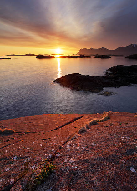 istock Sunset in Norwegian coast,Senja 506671849