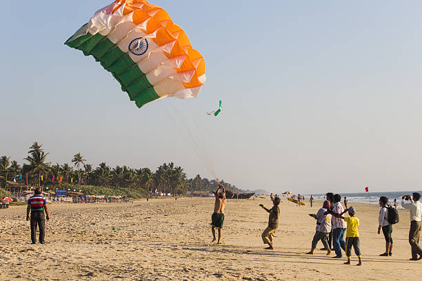 republic day 계속하였습니다 2016 - goa beach india green 뉴스 사진 이미지