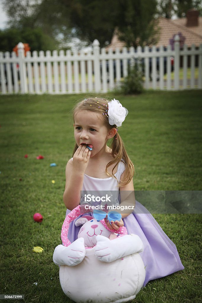 Menina feliz, Páscoa Series - Foto de stock de 4-5 Anos royalty-free