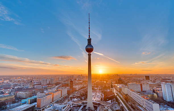 istock Beautiful sunset in Berlin 506674556
