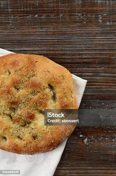 Photo libre de droit de Rosemary Fougasse banque d'images et plus d'images libres de droit de Fougasse - Fougasse, Cercle, Aliment