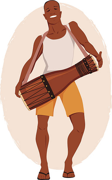 bata bębna - cuban ethnicity illustrations stock illustrations