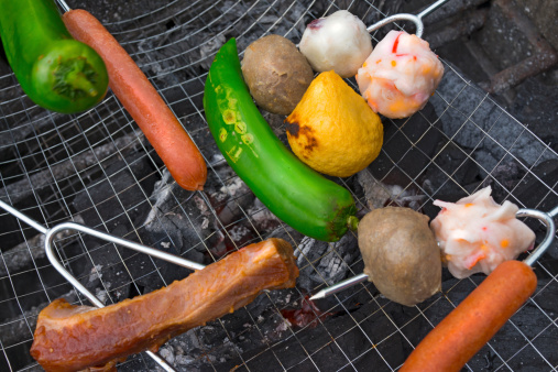 Grilling kabobs
