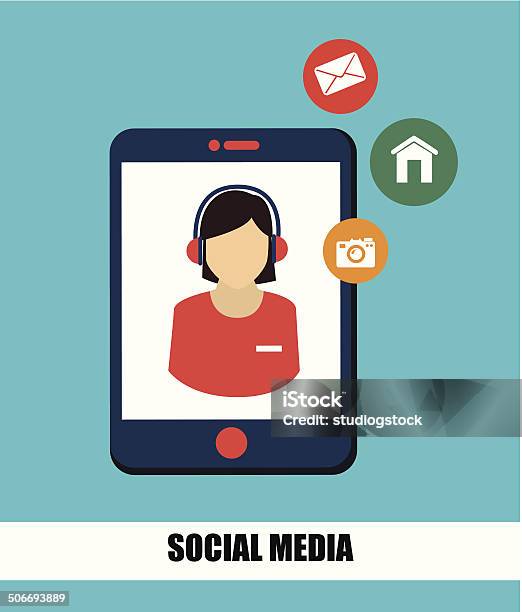 Social Media Design Stock Illustration - Download Image Now - Business, Communication, Concepts