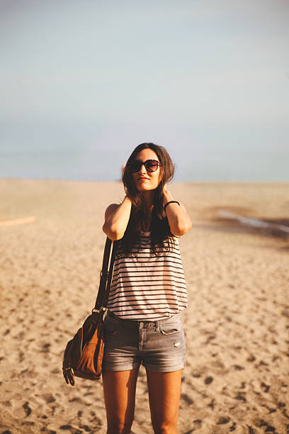 retrato de praia - street style - fotografias e filmes do acervo