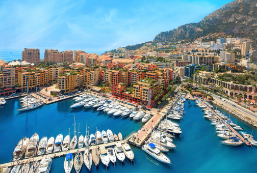 Port of Fontvieille in Monaco