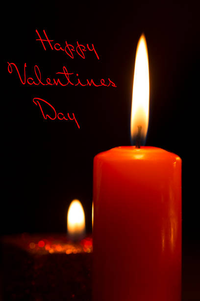 istock Happy Valentine's Day with red Candles 506700558