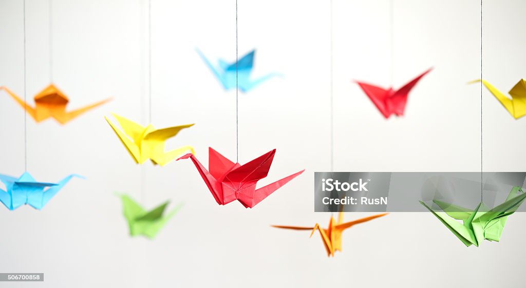 origami birds Paper Crane Stock Photo