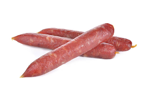 istock Chinese sausage on white background 506700924