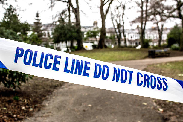 istock Police Tape Evidence 506701560