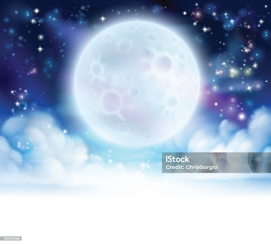 Moon Header Image Moon Sky Header Background Stock Illustration - Download Image Now ...