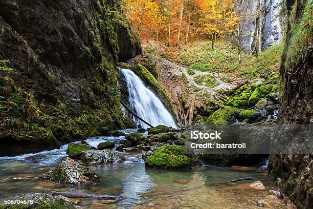 Waterfall In The Mountainsgalbena Canyon Stock Photo - Download Image Now - Animals In The Wild, Autumn, Awe