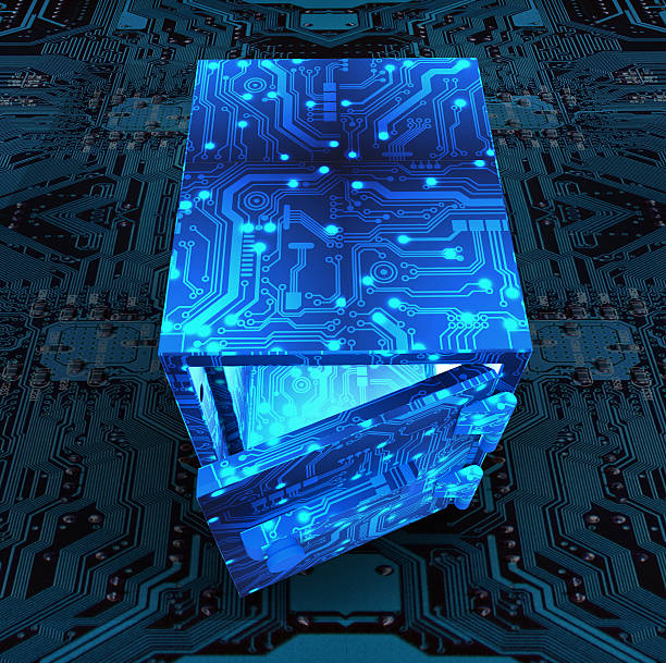 istock digital safe concept of electronic safety on circuitboard 506706688