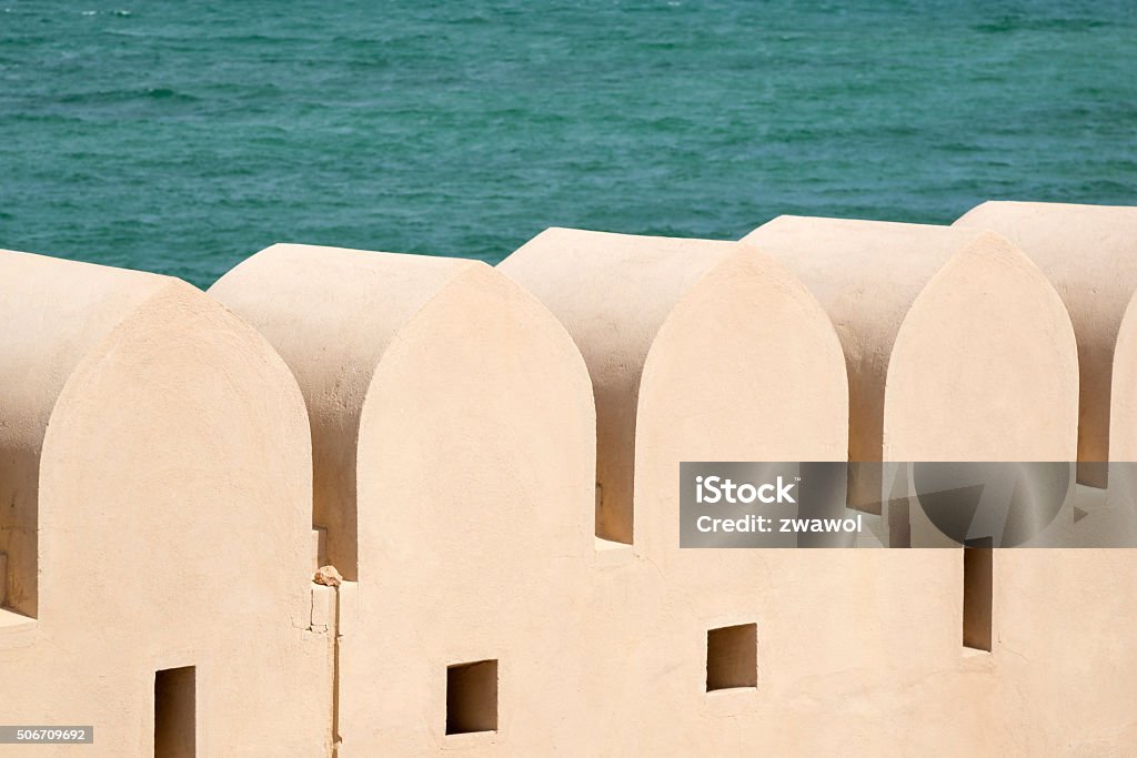 Details Lighthouse Sur Details image of the lighthouse in Sur, Oman Arabia Stock Photo