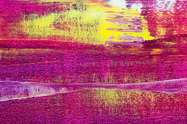 istock Abstract painted canvas. Oil paints on a palette 506710218