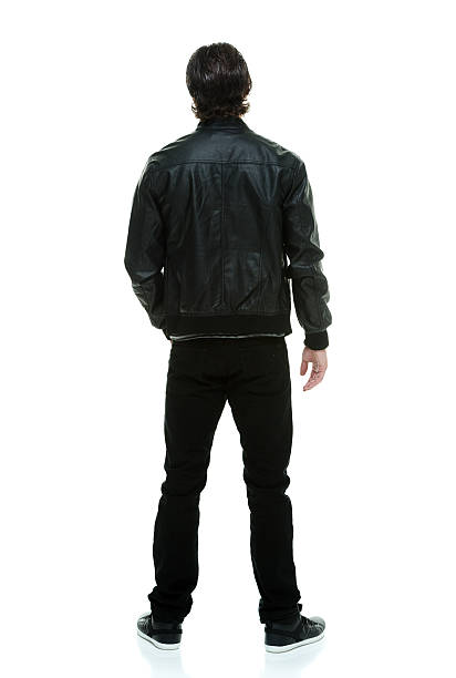 Rear view of casual man standing