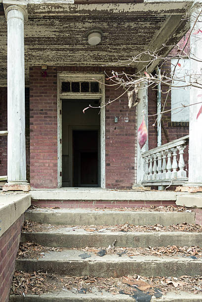 An old, abandoned house.