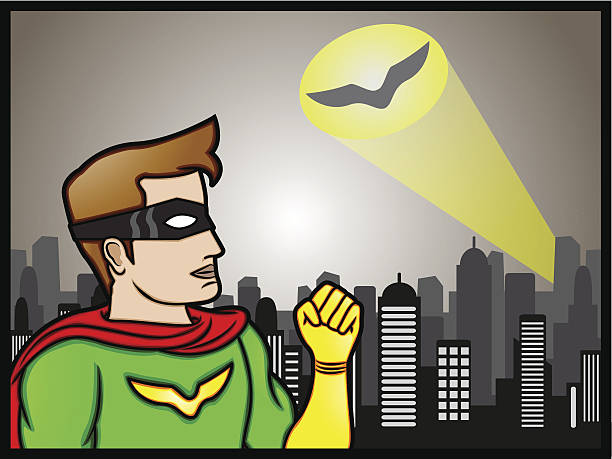 Superhero Signal vector art illustration