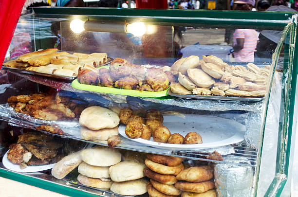 istock caribbean cuisine food display 506727041