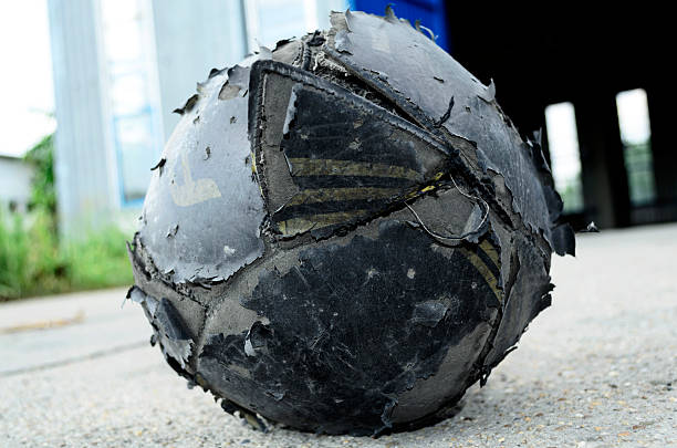 istock Old football ball 506727277