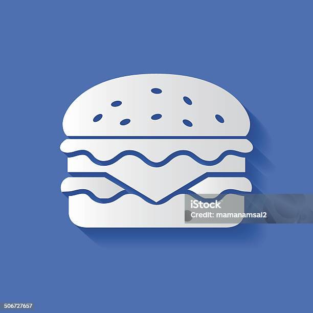 Hamburgersymbol Saubere Vektor Stock Vektor Art und mehr Bilder von Abnehmen - Abnehmen, Blau, Braun