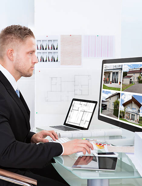 istock Businessman checking a property portfolio online 506727773