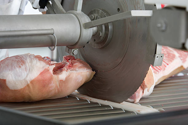 Máquina de cortar Carne - fotografia de stock