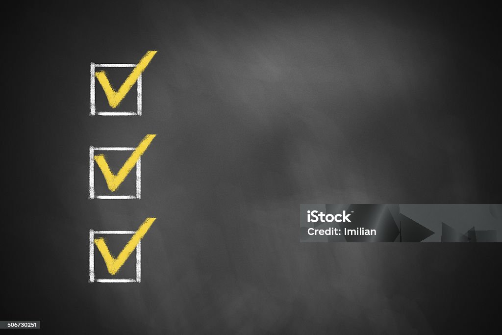 Three Checkboxes Three Checkboxes On Chalkboard Stock Photo - Download Image Now - Three ...