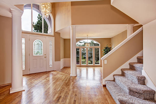 istock Gorgeous foyer in luxury house 506730465