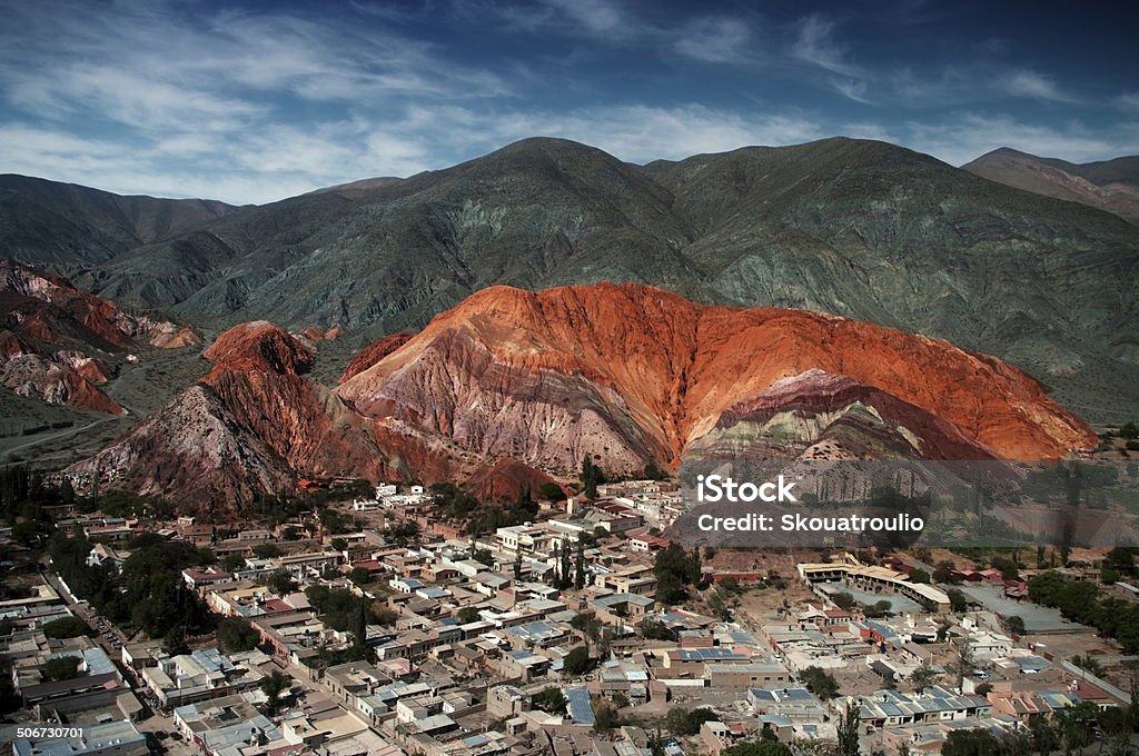 seven coulours mountain one of the most famous mountain in Argentina, in the Andes, the seven coulours mountain Jujuy Province Stock Photo