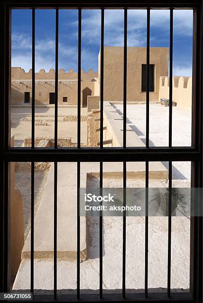 Visualizing From The Window Inside The Riffa Fort Bahrain Stock Photo - Download Image Now