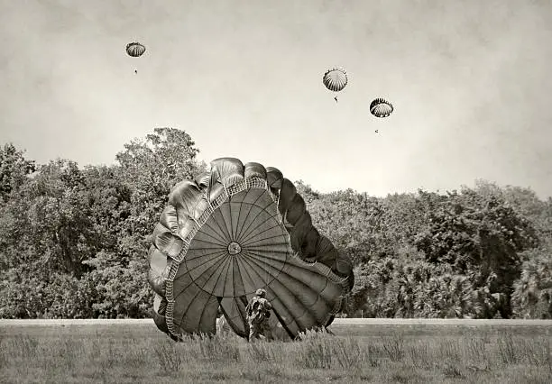 Photo of World War 2 era paratroopers