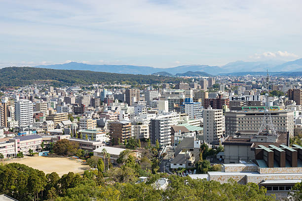 Kumamoto Panorama View. stock photo