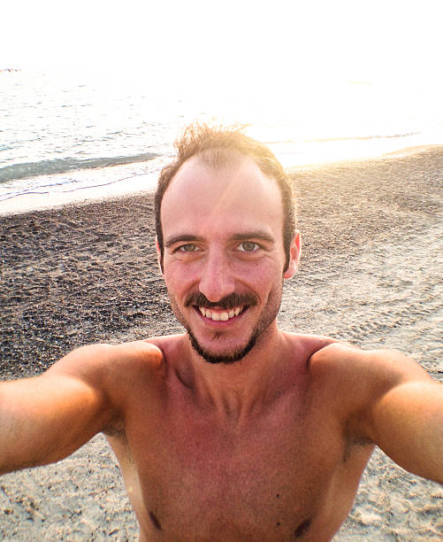 istock Selfie portrait on the beach on summer 506751622