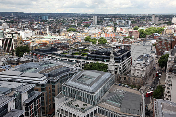 istock Above London with St Paul's Cathedral, UK 506754936