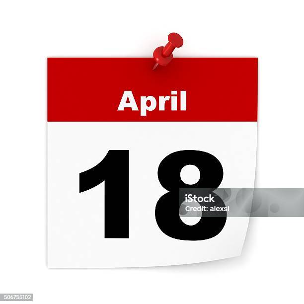 Tax Day Calendar Stock Photo - Download Image Now - 2016, April, Business