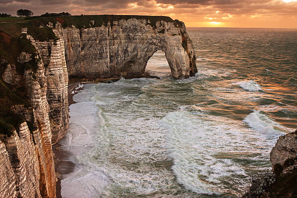 istock Etretat at sunset - France 506755298
