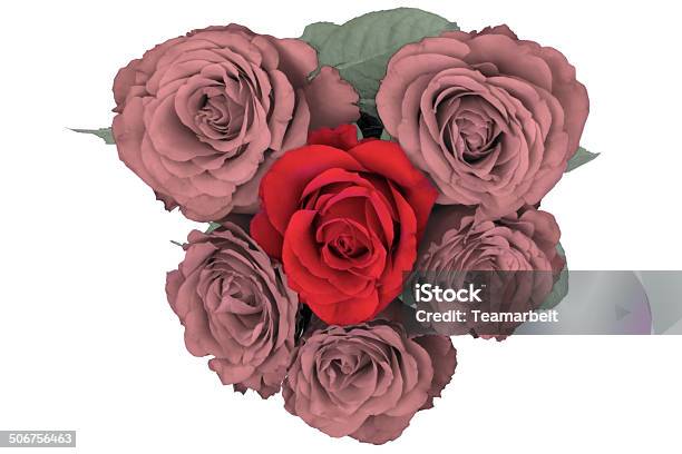 Heart Of Roses Stock Photo - Download Image Now - Allegory Painting, Bleached Color Effect, Blossom