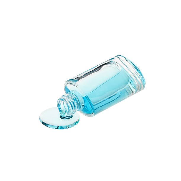 istock Dripping nail polish isolated on white background 506756583