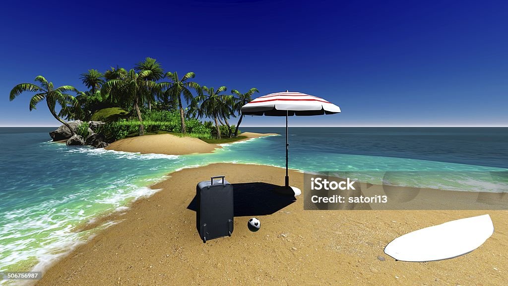 Paradise on Hawaii Island Paradise on Hawaii Island with awesome skyscape Bag Stock Photo