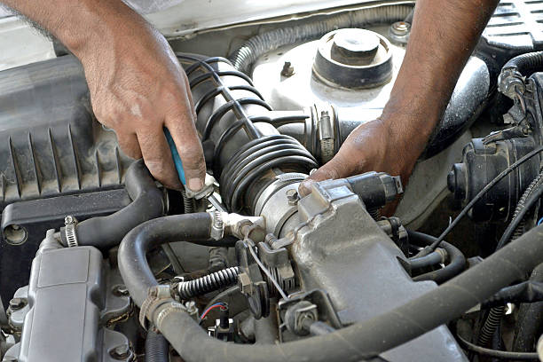 istock repair of the car 506757154