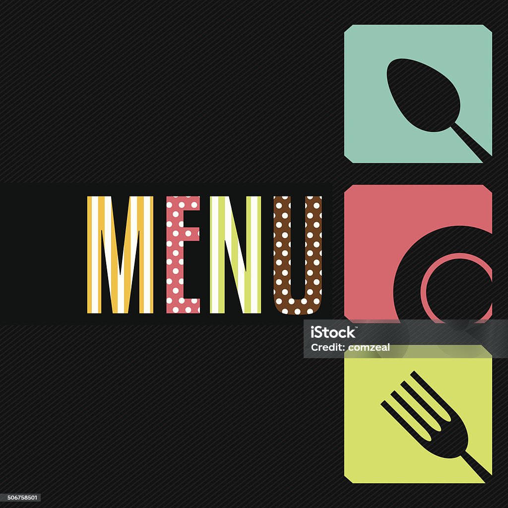 menu de Restaurante - Royalty-free Alimentação Saudável arte vetorial