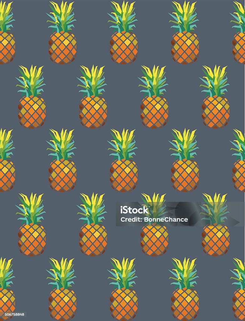 Pineapple Simple Pattern Pineapple Pattern Stock Illustration - Download Image Now - Arts ...
