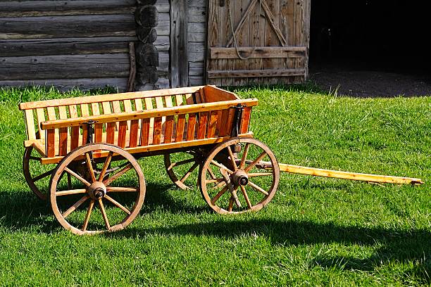 istock Wooden cart 506758979